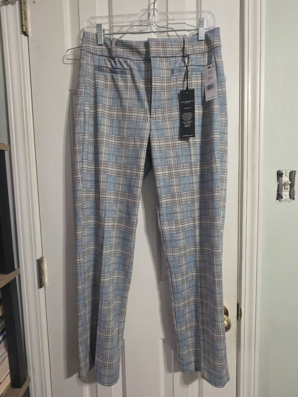 Liverpool Kelsey Plaid Tapered Pants